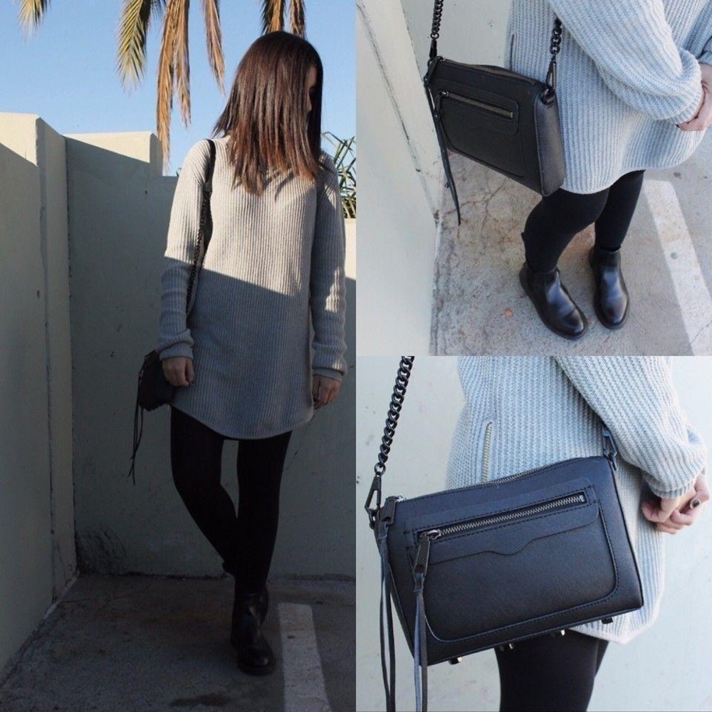 Rebecca minkoff Avery all black crossbody